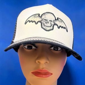 Black, white & red A7X - Avenge 7 Fold trucker hat